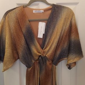 Dolman Sleevs Plisse, intriguing dress.